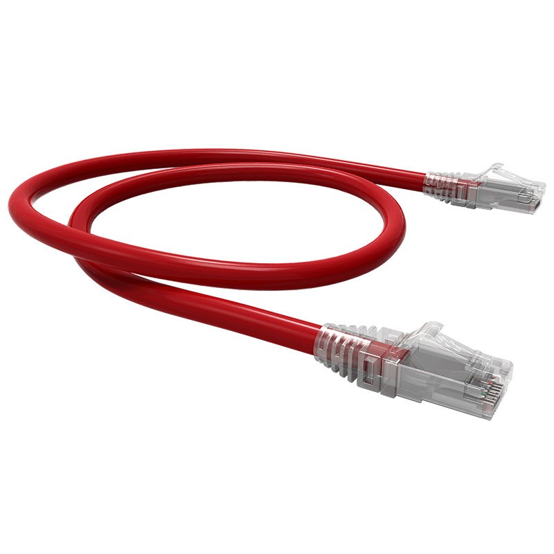 PATCH CORD U/UTP CAT6 BDN ROJO 2M COBRE LSZH BDN-PCR62CU-LSZH